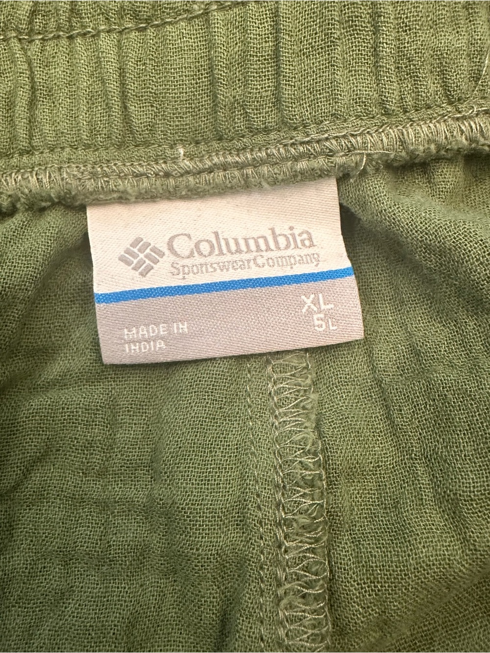 Columbia olive green, textured cheesecloth set - Picture 3 of 6